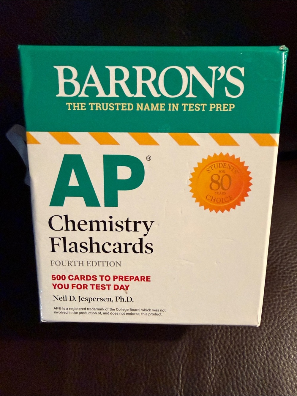 Barron's AP Chemistry Flashcards - Teal and White